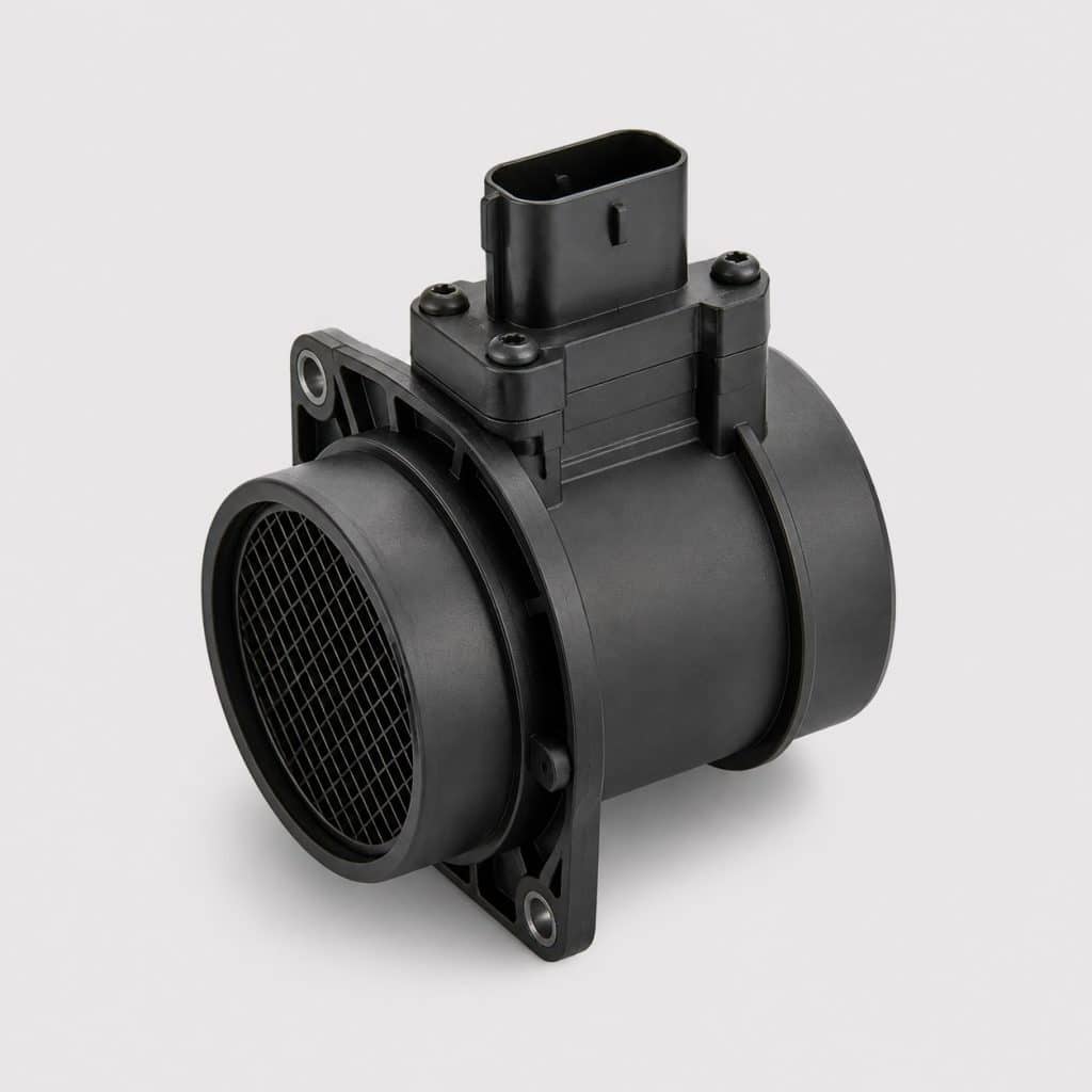 Débitmètre d'air compact présenté seul sur fond neutre