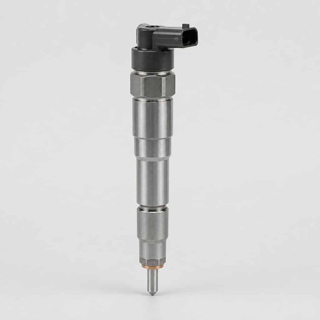 Injecteur diesel neuf pour citadine 1.6 récente sur fond neutre