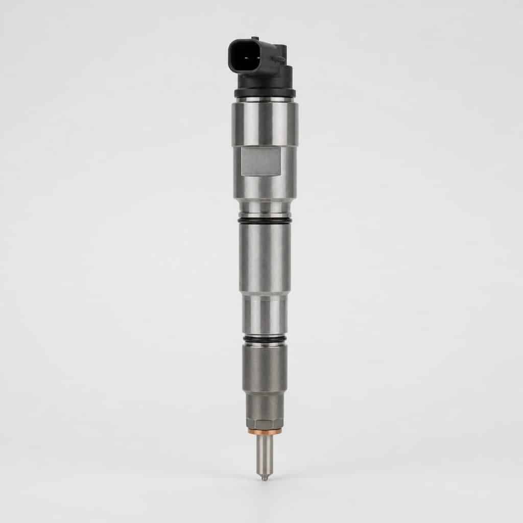 Injecteur diesel reconditionné sur fond neutre