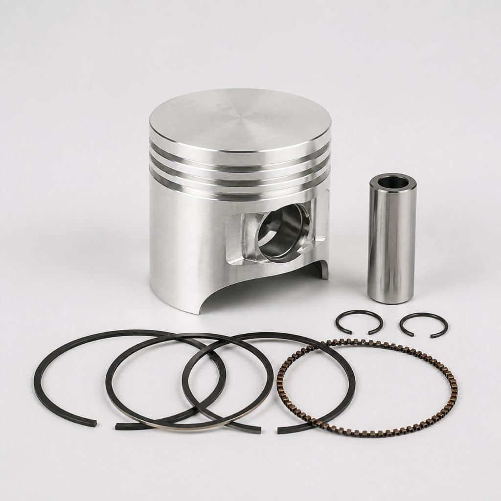 Kit piston complet avec segments et axe pour petite cylindrée
